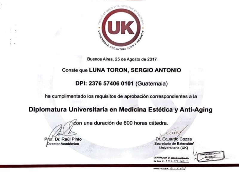 Diplomatura en Medicina Estética y Anti-Aging